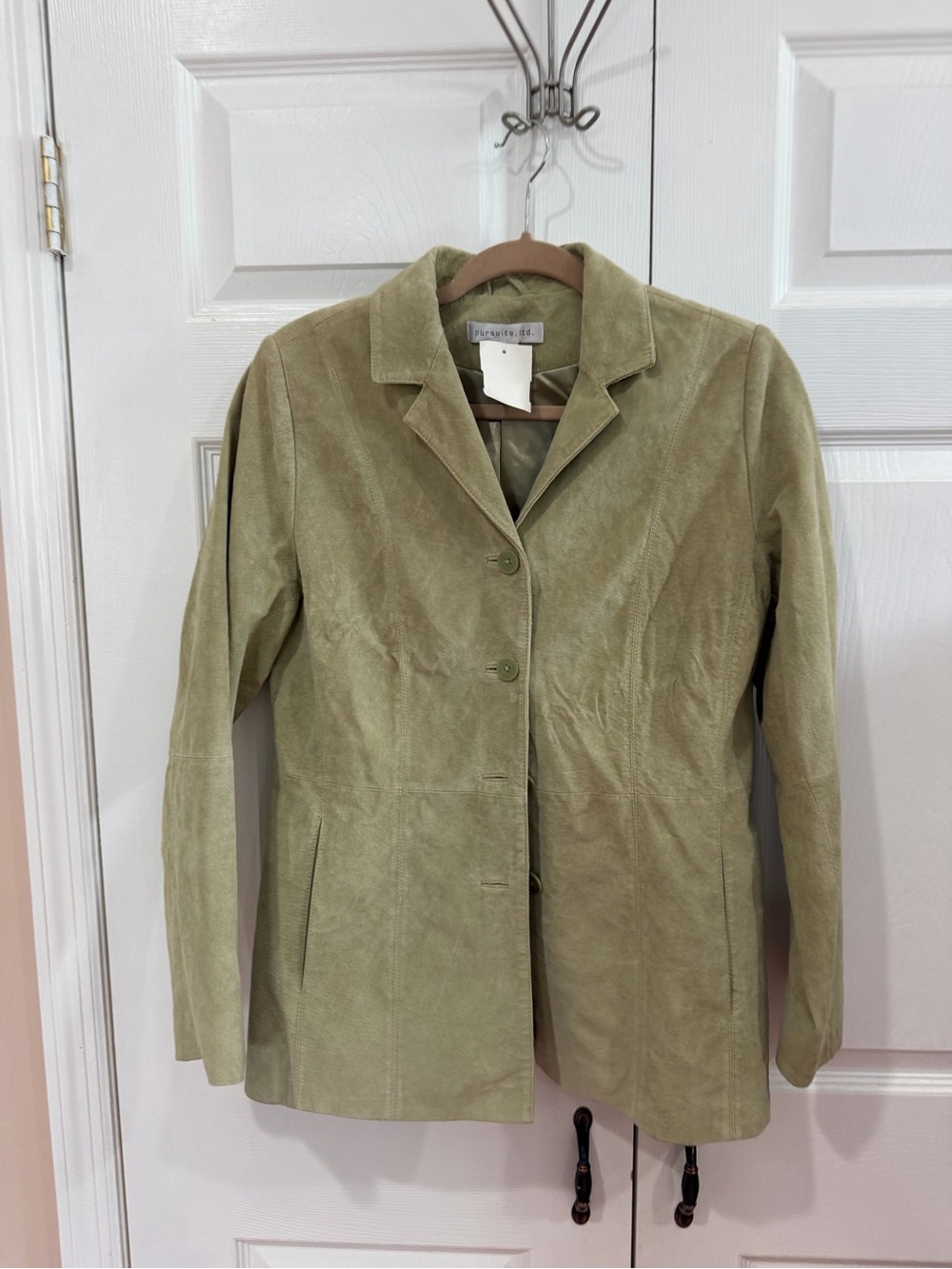 Pursuits, ltd. Green Leather Jacket